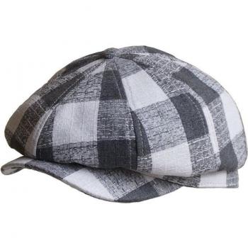 BUTTERMERE Black and White Plaid Cap