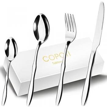 Personalized Stainless Steel 6-Person Cutlery Ensemble – 24 Pieces