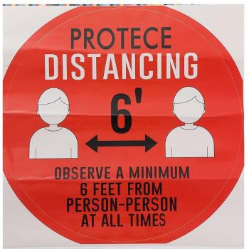 Public Area Safety Floor Sticker