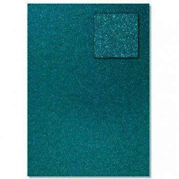Heyda Glitzerkarton A4 360g/qm preußischblau