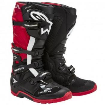 Alpinestars Tech 7 Enduro Drystar Stivali Cross Honda Nero-Rosso