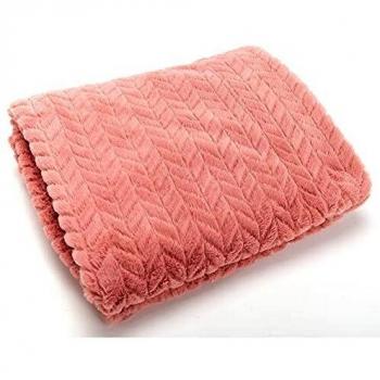 Plaid Amadeus Chevron rose 130x170