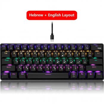 Teclado RedThunder 60% para gamers con retroiluminación