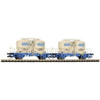 Piko TT Güterwagen 2er‑Set Zementsilowagen Soda der DB AG