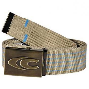 Cinturón de seguridad Patrasso de 135 cm de longitud en color beige con garantía de seguridad COFRA