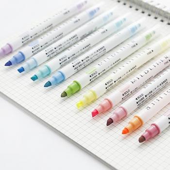 12-teiliges Textmarker Set in Pastellfarben