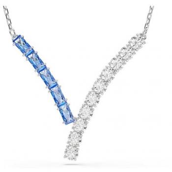 Gioiello Matrix Blu con Pendente Placcato Rodio
