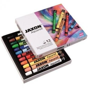 Boîte de 12 pastels à la cire Jaxon 49412 pour les artistes amateurs