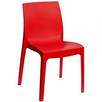 Chaise de salle à manger Rome rouge