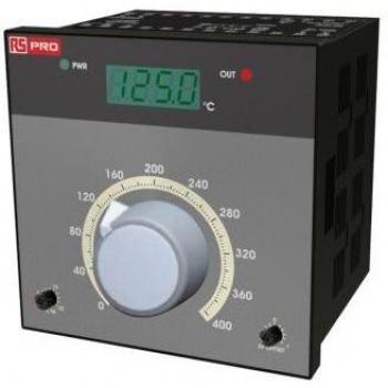 RS PRO 72mm x 72mm: Controlador PID con entrada PT100 y salidas relé/SSR