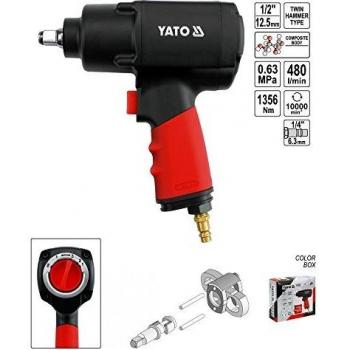 Yato Llave De Impacto De Aire Compuesta Profesional 1/2.0 1356 Nm
