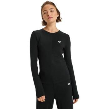 Haut d'Entraînement Roxy Femme Nouveau Rib Noir