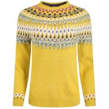 Jumper Lowell Vert avec Motif Fair Isle de Weird Fish