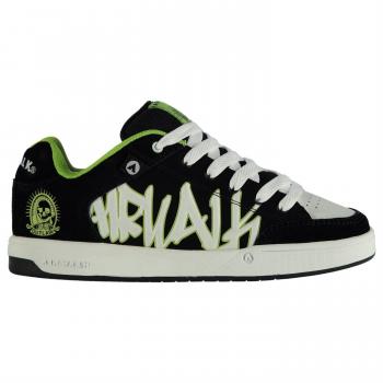 Airwalk Kinder Jungen Outlaw Sneaker Black/Wht/Lime 6
