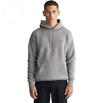 Sweat à capuche Gant REG SHIELD HOODIE Gris EU XL