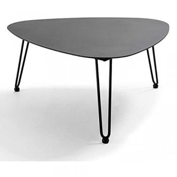 Schwarz Atoll Gartencouchtisch 76 x 74 x 37 cm