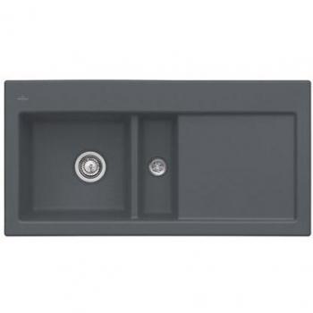 Évier encastrable Villeroy et Boch 1 cuve et demi Graphite