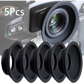 Ocular Negro DK‑19 – Ronda de Goma Suave para Nikon D4, D3X, D3S, D3, D700, D800, D800E, D2XS y D2X