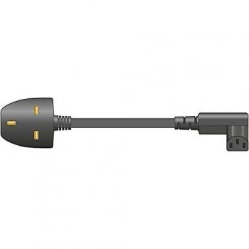 Mercury Angled IEC Power Lead | 1.0m UK Plug