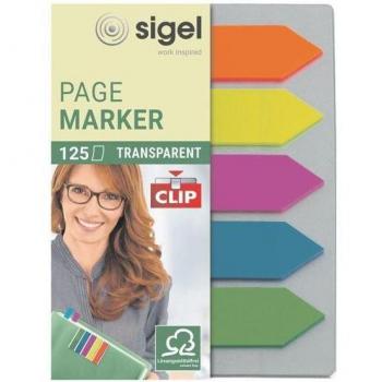Sigel Haftmarker Film HN611, 52x82mm, farbig sortiert, 5 St./Pack