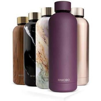Doppelwandige MAMEIDO Trinkflasche – Mauve Violett 0,5 l