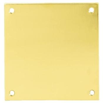 Plaque de propreté Heracles 65x65mm laiton poli