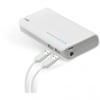 SBS PowerBank 10.4 kWh – 10400 mAh, 2×USB 2,1 A, Micro‑USB Kabel inklusive