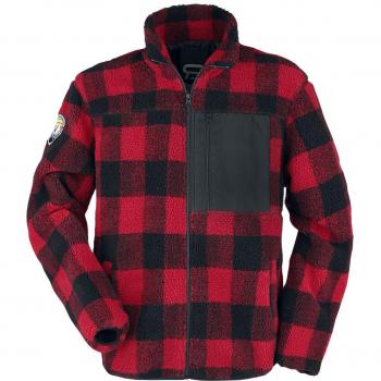 RED by EMP Black-Red Lumber Jacket for Men