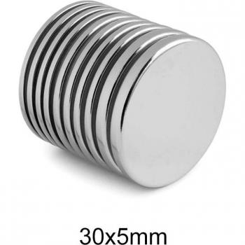 30mm x 5mm Super Powerful Neodymium Magnets