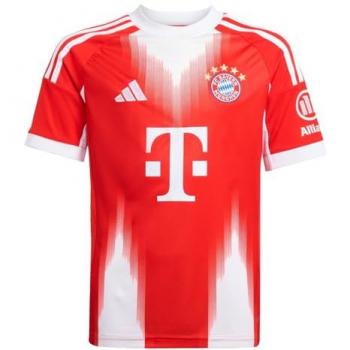 FC Bayern Home Short Sleeve Kit for Boys, 2025‑26, Red (Size 7‑8)