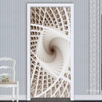Poster de Puerta 3D Estilo Lineal
