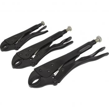Sealey AK668 3-Piece Rust-Resistant Locking Pliers Set