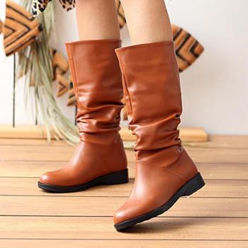 Cizme moda donna tacco grosso slip-on A112-20