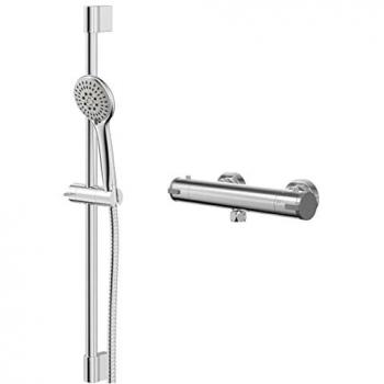 Rondi Thermostatic Mixer Shower with Avon Shower Slide Rail Kit