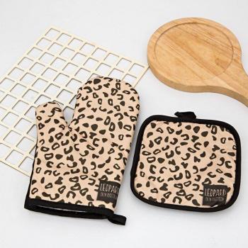 Gants de protection pour cuisinière léopard