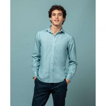Camisa Azula con Estructura Pinpoint 1985