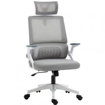 ErgoPivot Vinsetto – Fauteuil de Bureau en Maille Gris