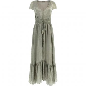 Guess Women's Destiny V-Neck Maxi Dress