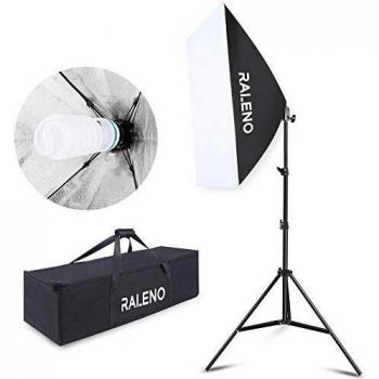 Softbox RALENO 50x70 cm avec ampoule CFL 5500K