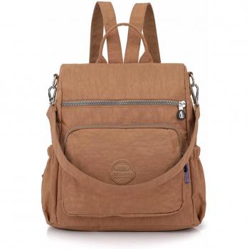 Tracolla antistacco e impermeabile per donne JOSEKO – Zainetto nylon beige