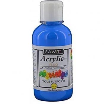 Peinture Acrylique Fluorescente 200ml Bleu