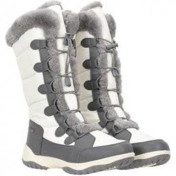 Mountain Warehouse Snowflake Extrema Long Winter Boots for Women – White (UK 7)
