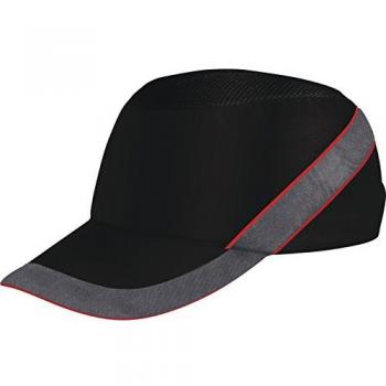 Copricapo antiurto sportivo baseball nero rosso