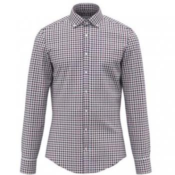 Flanellhemd Shaped Langarm Karo für Herren