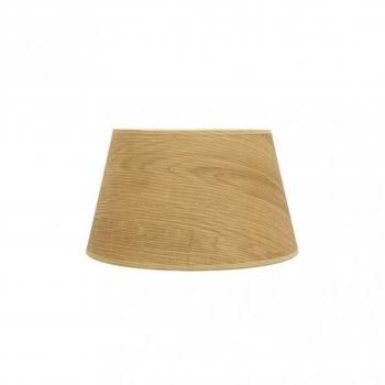 Paralume E27 in legno con apertura conica – 30×22×17 cm