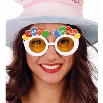 Occhiali per Festa Compleanno Bianco Happy Birthday