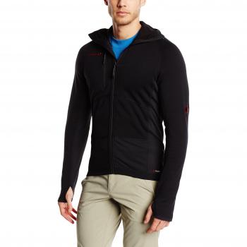 Mammut Aconcagua Hombre Negro XL, Capucha y Forro Polar