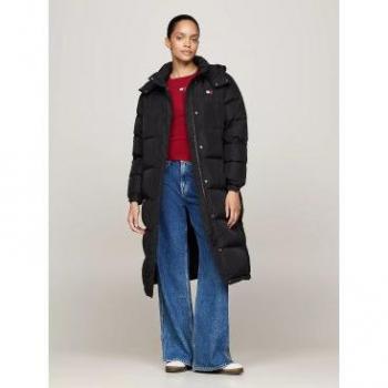 Acolchado Negro con Capucha Tommy Jeans – Abrigo Mujer XS