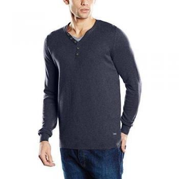 TOM TAILOR Pullover Hombre Azul (black navy melange 6896) Grande