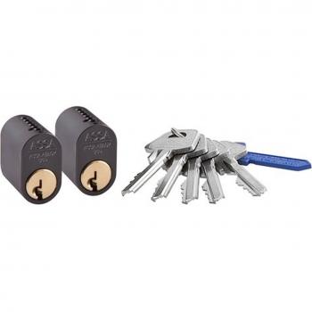 Cylinder 1201 LL2 brunoxid 5 nycklar från ASSA ABLOY